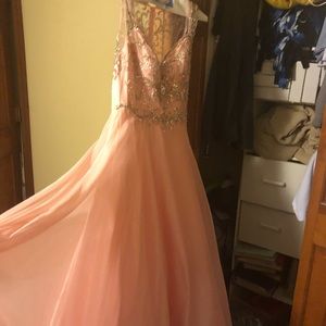 MacDuggal size 10 princess pink gown